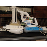 Consola Wii Con 8 Juegos Físicos Y Accesorios