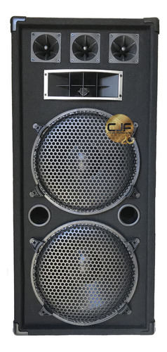 Bafle Columna Doble Woofer 12 3 Tw Y Bocina Pote 2000w Cjf 