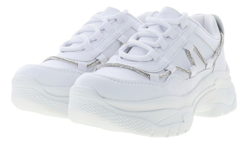 Tenis Urbanos De Plataforma Chunky Con Brillos Elo 