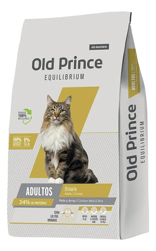 Alimento Old Prince Equilibrium Cat Urinary Gato Adulto 3kg 