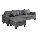 Fiqhome Futon Bed Living Room Furniture Sets,l Shape Lounge.