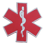 Insignia Militar Cruz Roja Táctica Parche Pvc