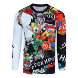 Jersey  Fox Hpit Bnkr Motocross Enduro Mx Mtb Bmx Downhil