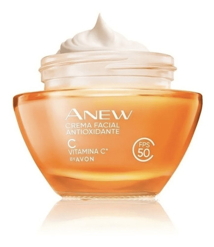 Avon Anew Crema Facial Antioxidante Vitamina C Fps 50 Nueva