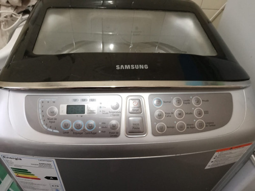 Lavarropas Automático Samsung Plateado 8 Kg Carga Superior 