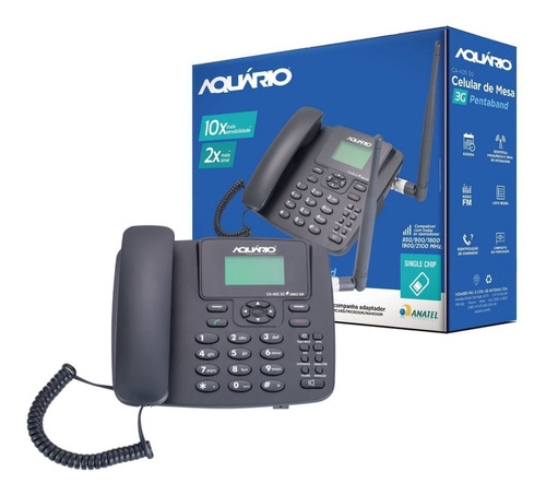 Celular Telefone De Mesa 3g Aquario Rural Ca-40 Desbloq