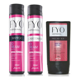 Shampoo E Condicionador Fyo Dd Cream+ Máscara Brilho Jequiti