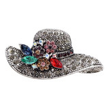Calidad Ropa Mujer Retro Moda Golden Imitation Diamond Hat