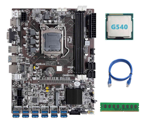 Placa Base B75 Eth Mining 12 Pcie A Usb Lga1155