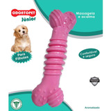 Brinquedo Mordedor Resistente Cães Filhotes Super Medio Rosa