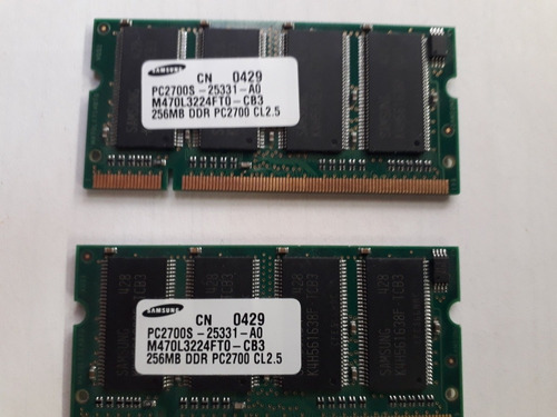 Memoria Ram Ddr 256mb Samsung Pc-2700s-25331-a0 M470l3224ft0