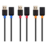 Cabo De Extensão Usb Matters, Pacote Com 3 Unidades De 1 M (