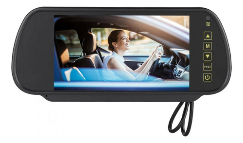 Cámara De Visión Trasera Con Soporte Espejo Retrovisor, Lcd