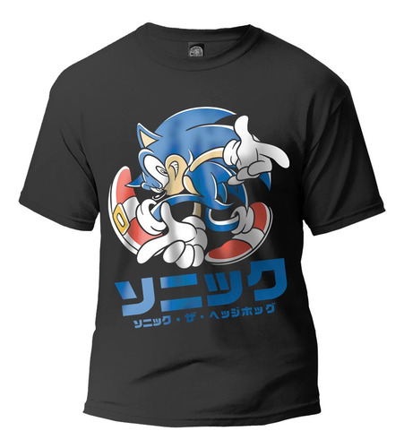 Playera Sonic 5b Knuckles Tails Sega Genesis Kanji