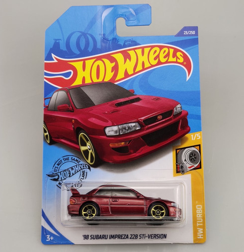 Hot Wheels '98 Subaru Impreza 22 B Sti Version - Hw Turbo Color Rojo