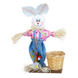 Cesta Con Forma De Conejo De Pascua N, 1 Unidad, Decoración