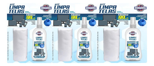 Kit Limpa Telas Rodabrill*oferta* Celulares,tv's, C/03 Kits.