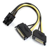 Cable Alimentación Sata A Conector 6 Pines Pci - Burzaco