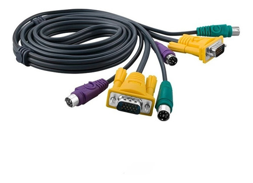  Cables Para Kvm Ps2 + Vga