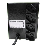 Protetor Eletrônico Power 2000 Va 110/127 V Fiolux 1400w Cor Preto