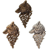 Nihay 3 Broches Antiguos De Cuello De Lobo Para Hombres Y