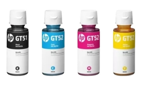 Tinta Hp Gt51 Kit De 4 Tintas Originales 5810 5820 315 410