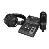 Kit Streaming Ag03mk2 Lspk B Mixer Fone E Microfone Yamaha Usb