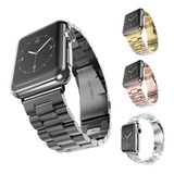 Correa Eslabones Apple Watch Acero Inoxidable 38 Y 42mm Lujo