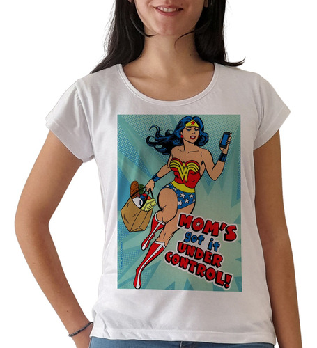 Remera Wonder Woman Mujer Maravilla Para Mujer Purple Chick