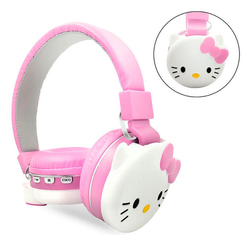 Audífonos Diadema De Hello Kitty Con Bluetooth 