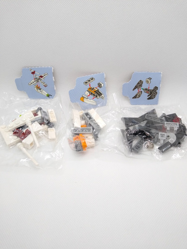 Lego Lote Mini Naves Gunship / V-35 / Tie Interceptor