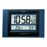 Reloj Digital De Pared Casio Id16 Con Fecha Y Temperatura 