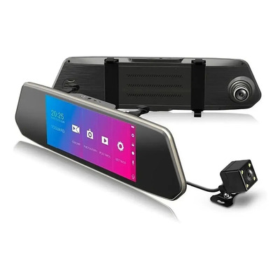 Espejo Retrovisor Camara Reversa Hopemob 7 Pul Tactil Dual | Envío gratis