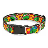 Collar De Gato Tortugas Ninja Breakaway 4 Caras De Tortuga P