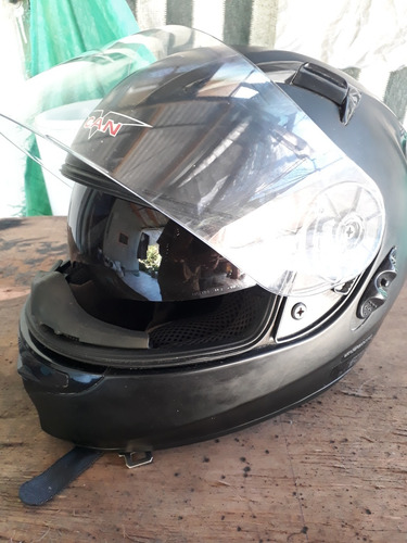 Casco V-can Doble Visor Con Manos Libres