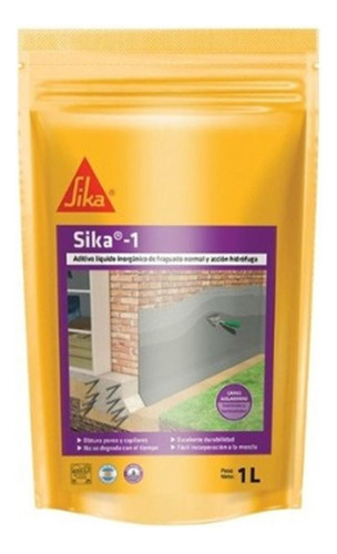 Sika 1 Aditivo Hidrofugo Liquido Pared Piso Sachet 1kg