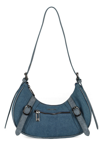 Bolsa Jeans Pequena De Ombro Transversal Up4you Tiracolo