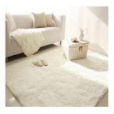 Alfombra Peludas Tipo Shaggy 150x200cm Blanca | Blanco