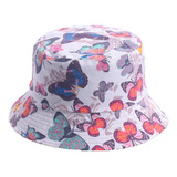 Elegante Sombrero De Pescador Estampado Plegable A La Moda J