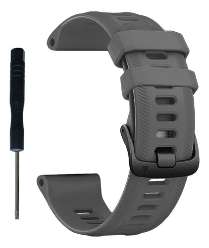 Correa De Reloj De Silicona De 22 Mm Para Garmin Forerunner