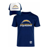 Kit Playera + Gorra Sublimada Mod Los Angeles Chargers Nfl