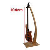 Soporte De Guitarra  Soporte De Piso De Bambú Premium Para 