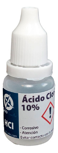 Ac Clorhídrico 10% - Gotario 10ml - Prueba Geo - Geopixeles