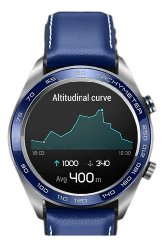 Smartwatch Huawei Honor Aço Inoxidável 5atm + Gps Azul 