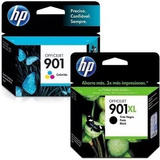 Cartucho De Tinta Hp 901xl Preto E 901 Color Original J4580