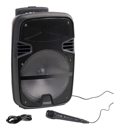 Parlante Karaoke Portátil 8w Bluetooth Micrófono 12 Pulgadas