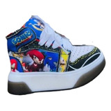 Tenis Zapatos Botas Sonic Para Niños Luces
