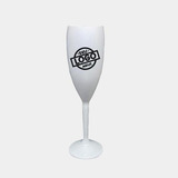 100 Taças Champagne Personalizadas 200ml Branco/cristal 1x0