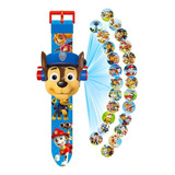 Relogio Patrulha Canina Paw Patrol Projetor Imagem 3d 