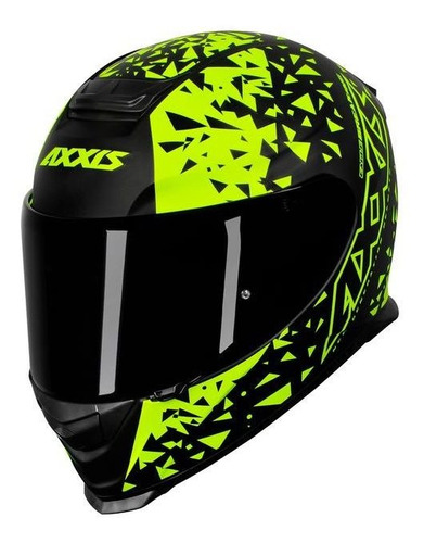 Capacete Axxis Eagle Breaking Matt Black/yellow